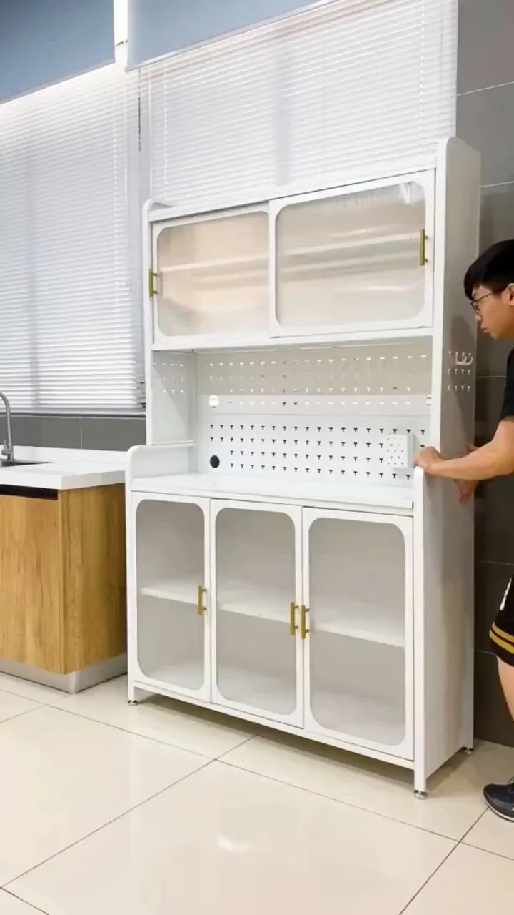 Modular Multi-Tier Rolling Kitchen Pantry & Appliance Cabinet